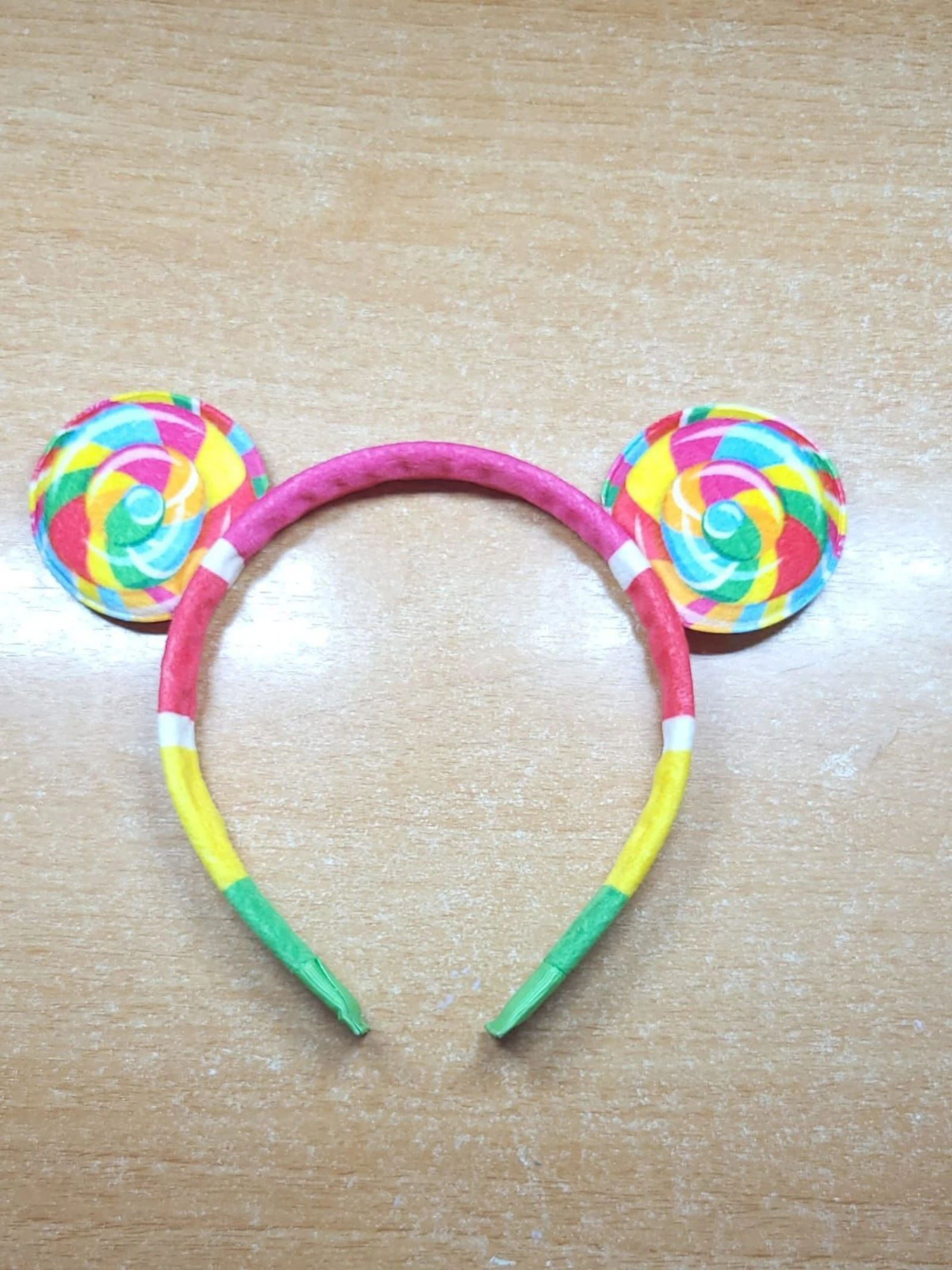 🍭 Diadema con piruletas de colores divertida y original